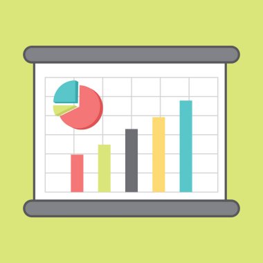 Vektör illüstrasyonu, simge ögesi arkaplanı