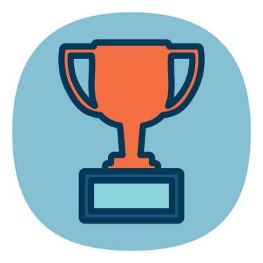 çizgi film uygulama simgesi, vektör illüstrasyonu