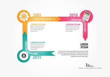 İş bilgi grafikleri. vektör illüstrasyonu