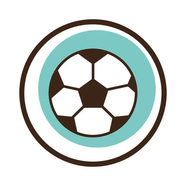 Eine Fußballflache Ikone Vektor Illustration — Stockvektor