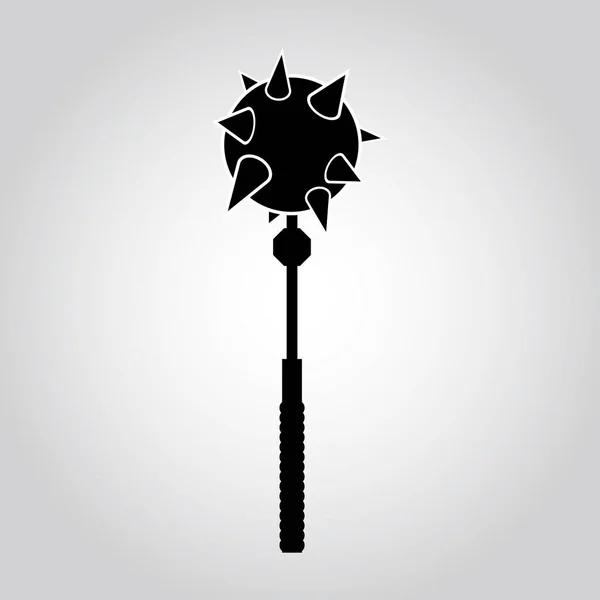 Ilustración Vectorial Icono Blanco Negro — Vector de stock