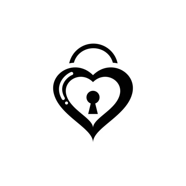 Icono Forma Del Corazón Vector Ilustración — Vector de stock