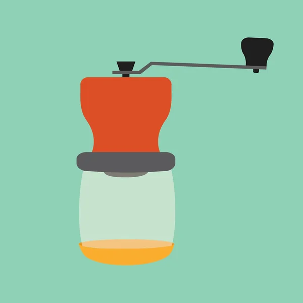 Coffee Machine Icon Flat Illustration — Stock Vector