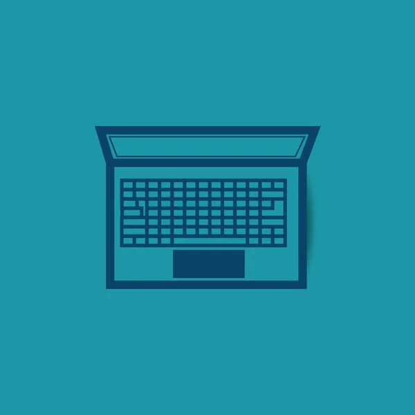 Illustration Des Laptop Icon Vektors — Stockvektor