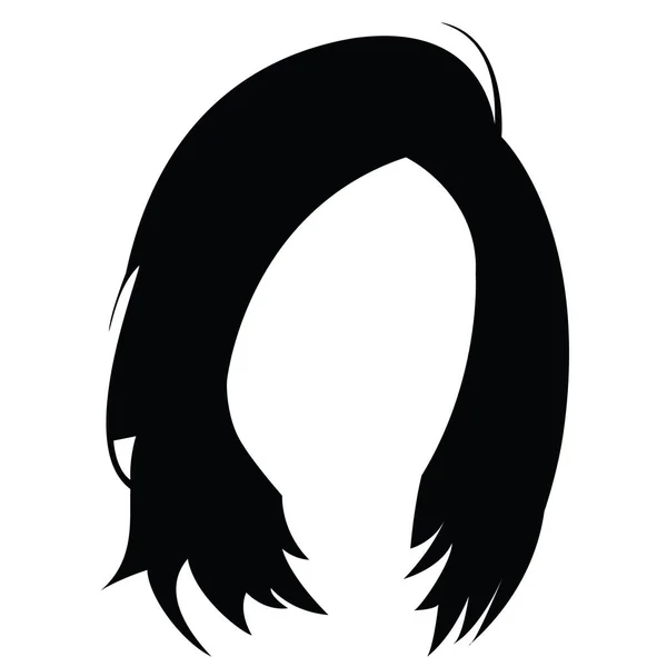 Woman Hair Style Vector Illustration — Stock Vector