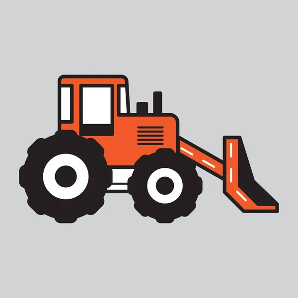 Bulldozer Ilustración Vectorial Diseño — Vector de stock