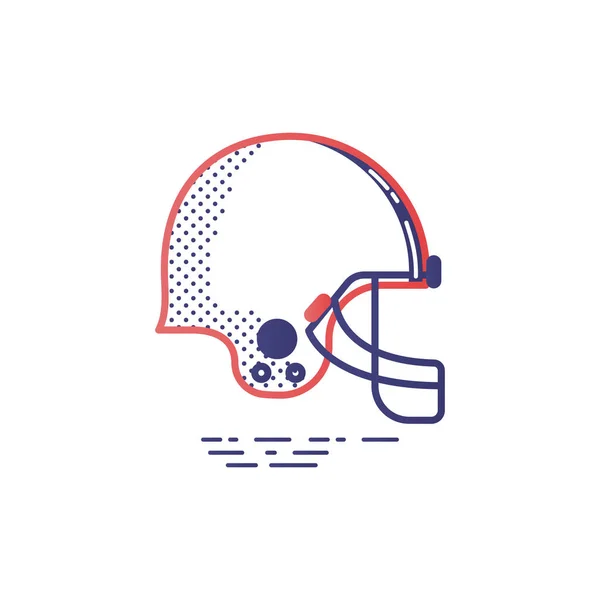 Icono Fútbol Americano Vector Colorido Ilustración — Vector de stock