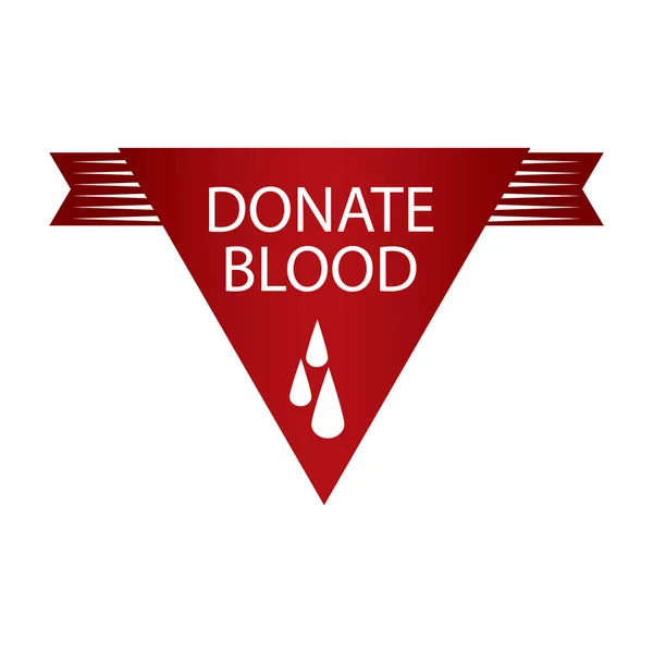 Blut Spenden Designvektorillustration — Stockvektor