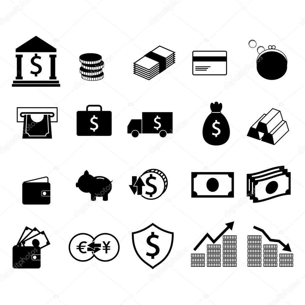 money icon vector illustration.