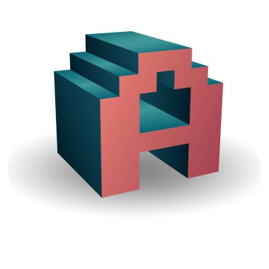 Bir harfin 3d biçimlendirmesi