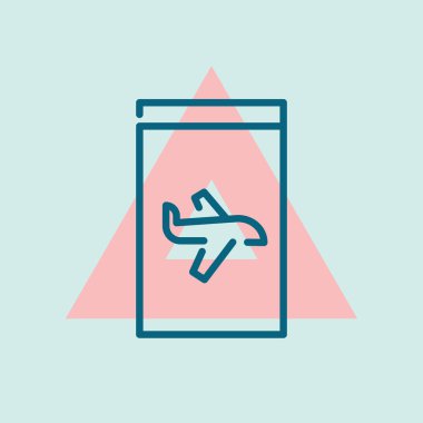 Pasaport biçimlendirilmiş vektör çizimi