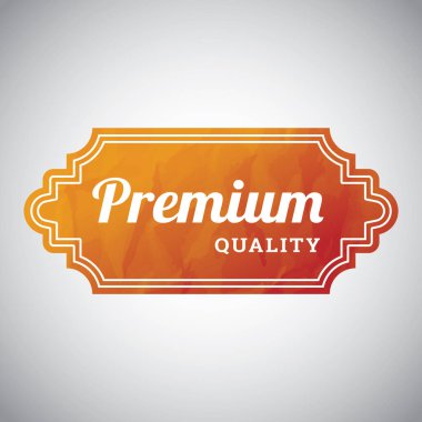 Premium kalite etiketinin vektör illüstrasyonu