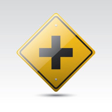 yol işareti renk vektörü çizimi