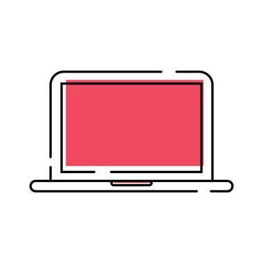 çizgi film uygulama simgesi, vektör illüstrasyonu