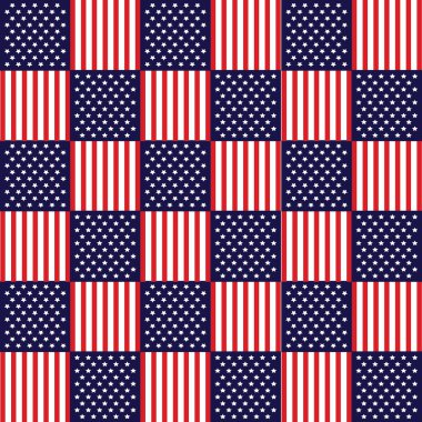 Amerikan bayrağıyla kusursuz desen