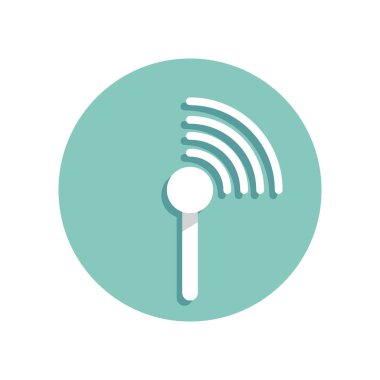 Anten ve sinyal biçimlendirilmiş vektör çizimi