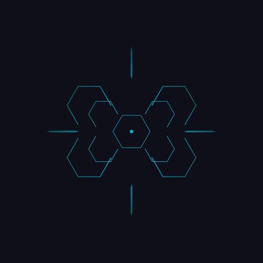 soyut geometrik vektör logosu 