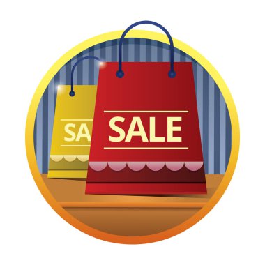 Satış simgesinin vektör illüstrasyonu