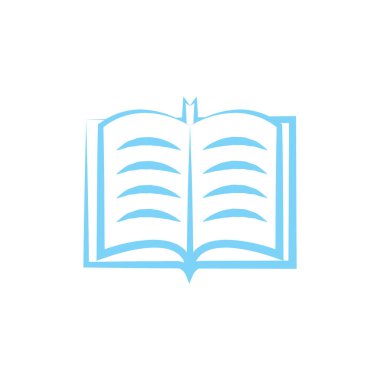 Kitap Simgesi. Vektör İllüstrasyonu