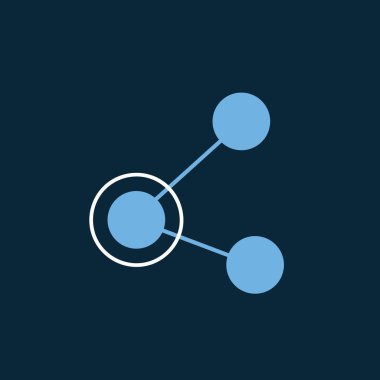 paylaşımlı simge vektör illüstrasyonu