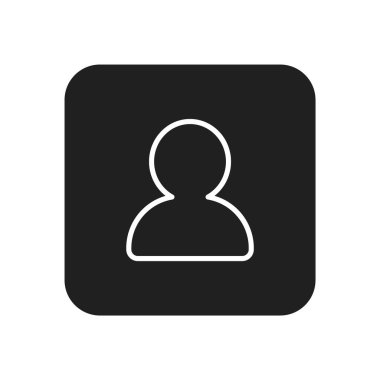 kullanıcı simgesi, vektör illüstrasyonu. düz tasarım biçimi