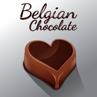 Mesajlı çikolata kalp ve bir fincan kahve.