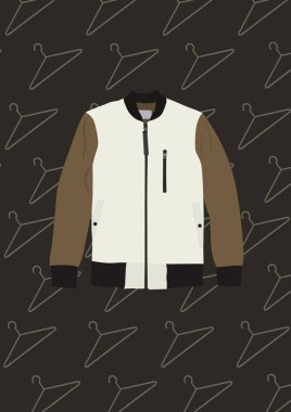 Jacket, stylized vector illustration clipart