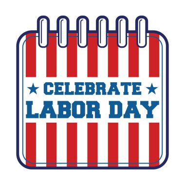 İşçi Bayramı etiketi düz simgesi, vektör illüstrasyonu