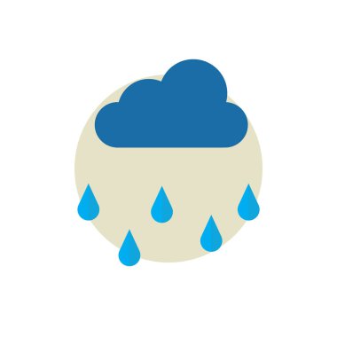 Bulut simgesinin vektör illüstrasyonu