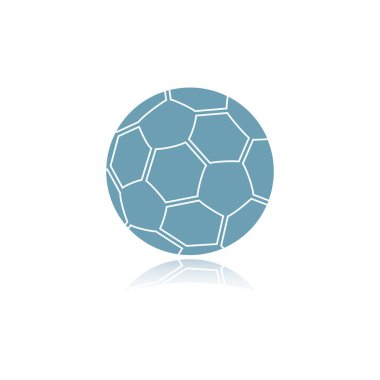 futbol simgesi, renkli vektör illüstrasyonu