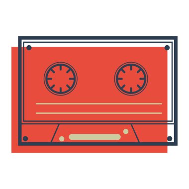 kaset vektör resimleme simgesi 