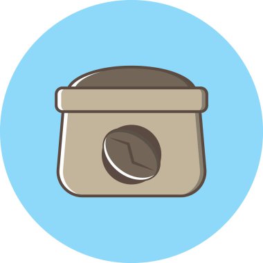 kahve fincanı ikonu vektör illüstrasyonu