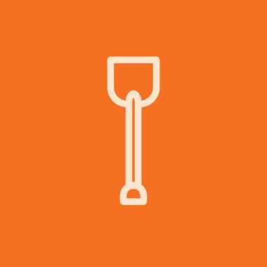 Kürek biçimlendirilmiş vektör çizimi