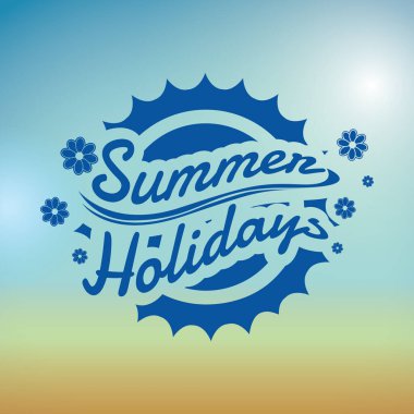 Yaz tatili tasarımı, vektör illüstrasyon eps10 grafiği