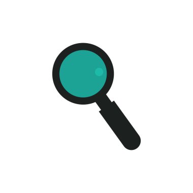 Büyüteç biçimlendirilmiş vektör çizimi