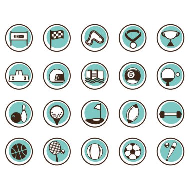 spor madalyası, vektör illüstrasyonu