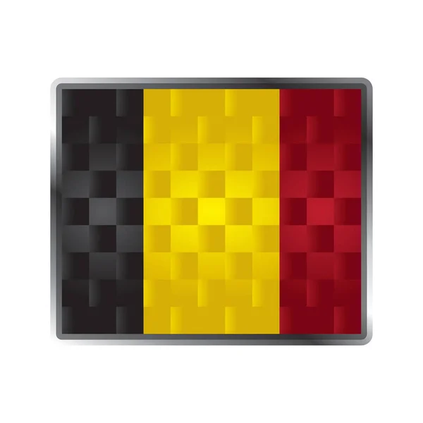 Belgien Ikon Design Vektor Illustration — Stock vektor