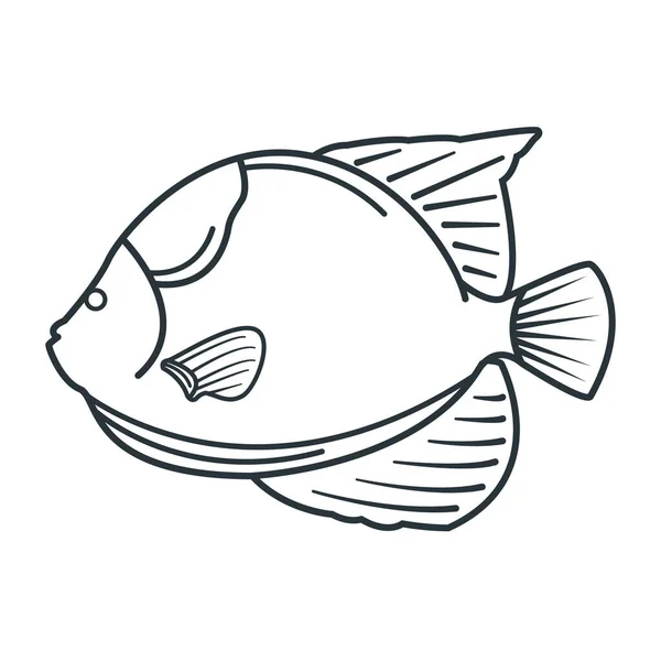 Peixe Desenho Ilustração Vetorial — Vetor de Stock