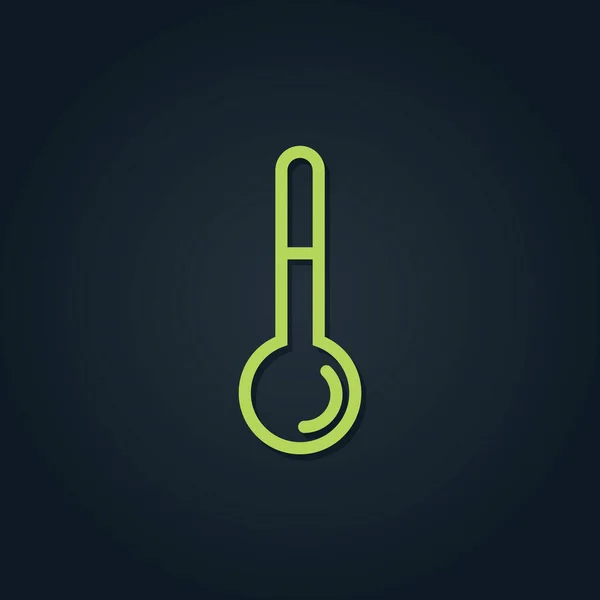 Thermometer Icoon Vector Illustratie Plat Ontwerp Stijl — Stockvector