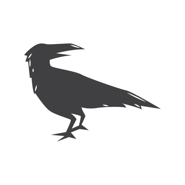 Cuervo Diseño Vector Ilustración — Vector de stock