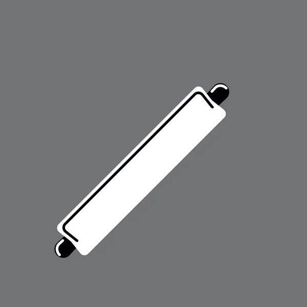 Rullande Stift Platt Ikon Vektor Illustration — Stock vektor