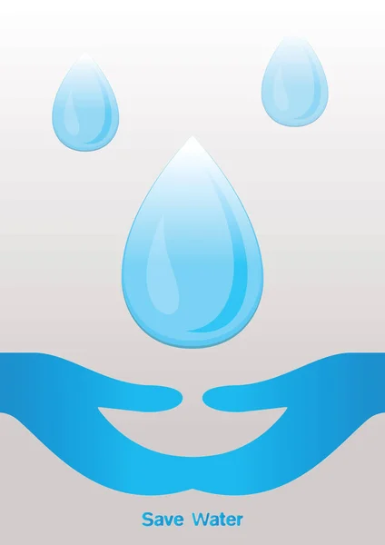 Gota Agua Formato Vectorial — Vector de stock