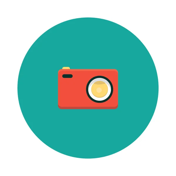 Camera Icon Flat Illustration Photographic Lens Vector Icons Web — Stock Vector