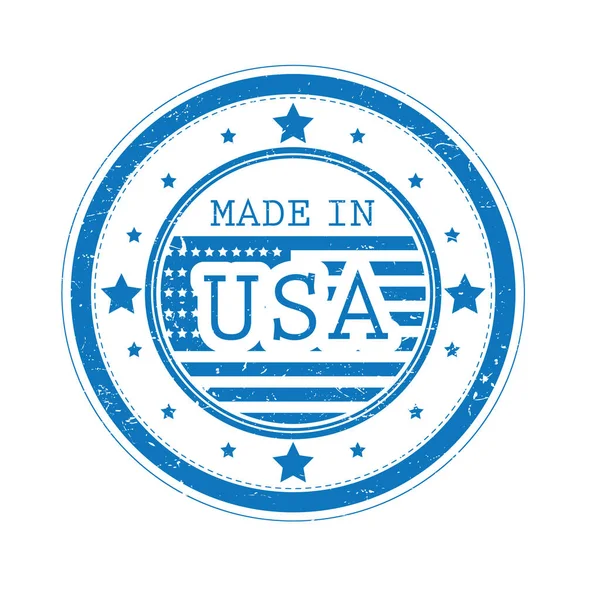 Made Usa Címke Illusztráció — Stock Vector