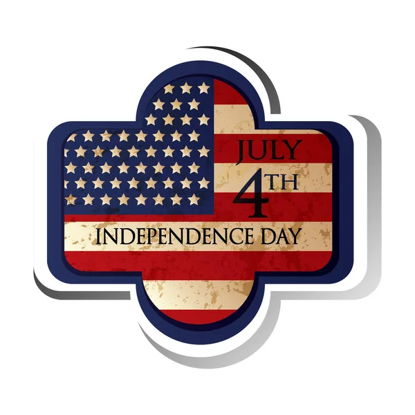 American Independence Day Vector Illustration — Stock Vector
