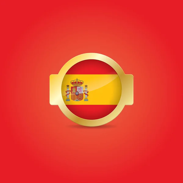 Illustration Vectorielle Drapeau Espagne — Image vectorielle