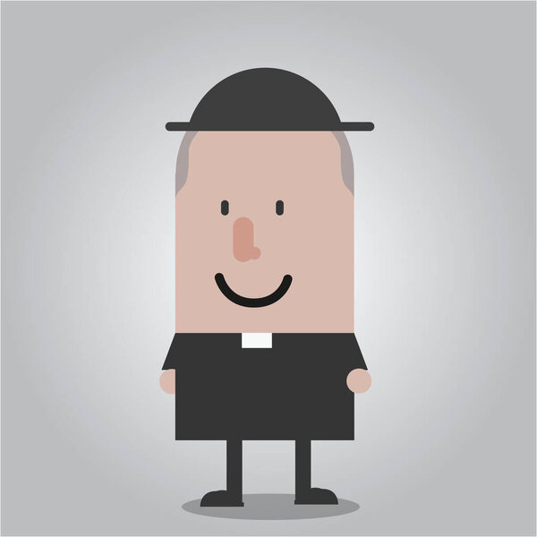 Pastor ,vector illustration background