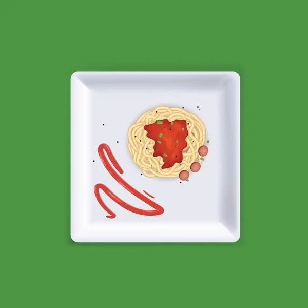 Векторная Иллюстрация Еды Кухни — стоковый вектор