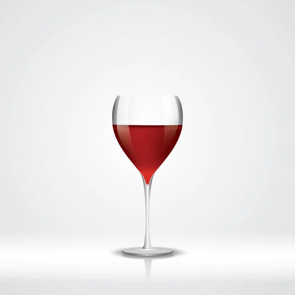 Verre Vin Illustration Vectorielle Design — Image vectorielle