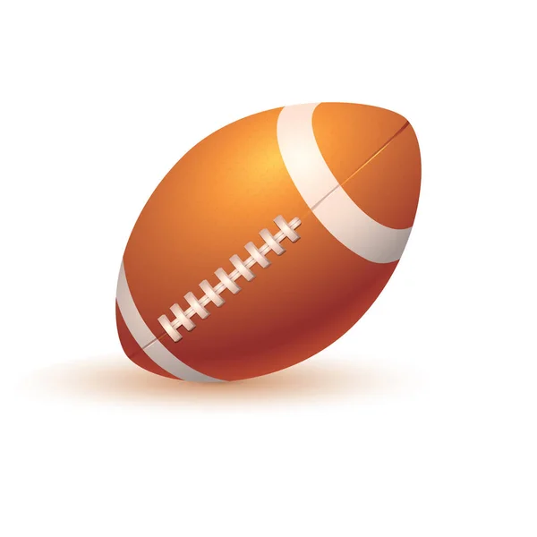 Rugby Ball Vector Illustration — 스톡 벡터